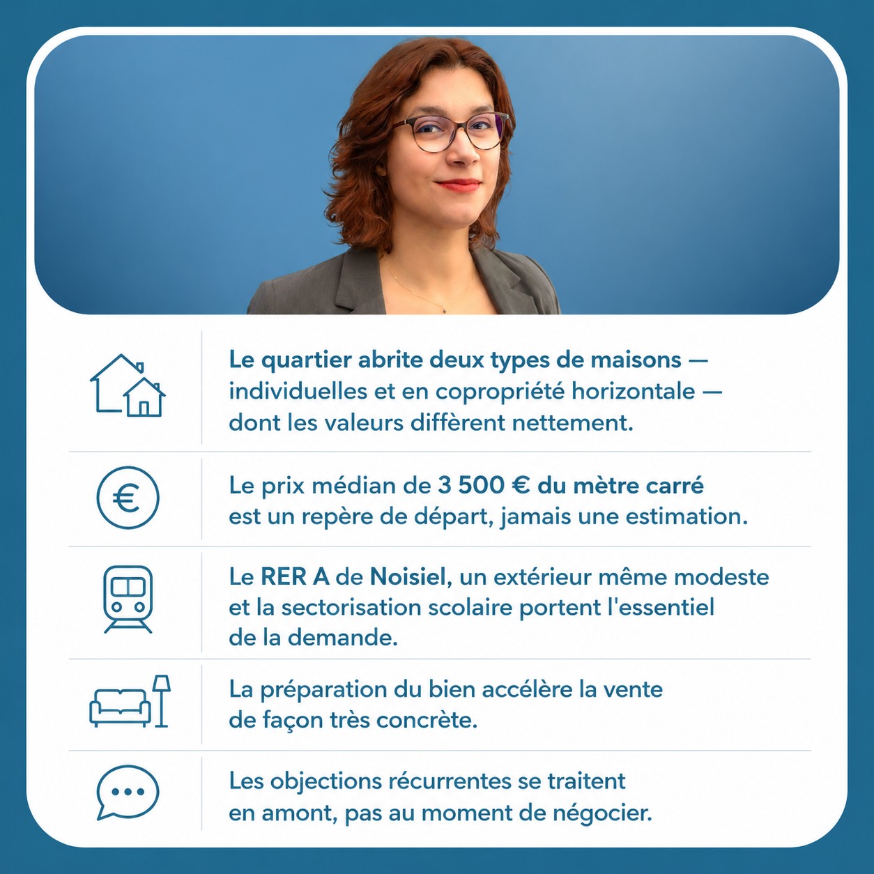 Infographie — vendre votre maison dans le quartier Luzard – Pablo Picasso à Champs-sur-Marne